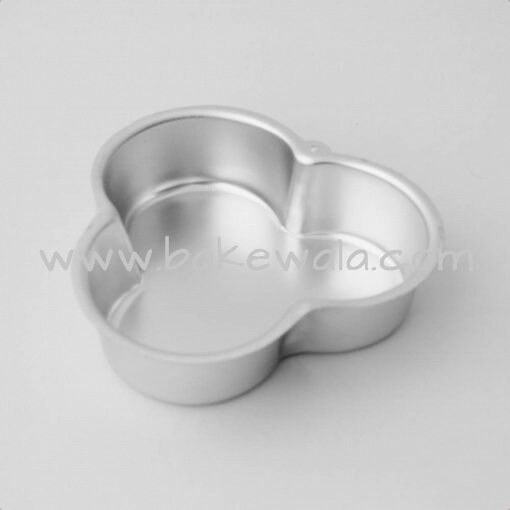 Aluminium Cake Tin Mold - Petal Shape - Size 1 - Small Mould - 6.3 inches