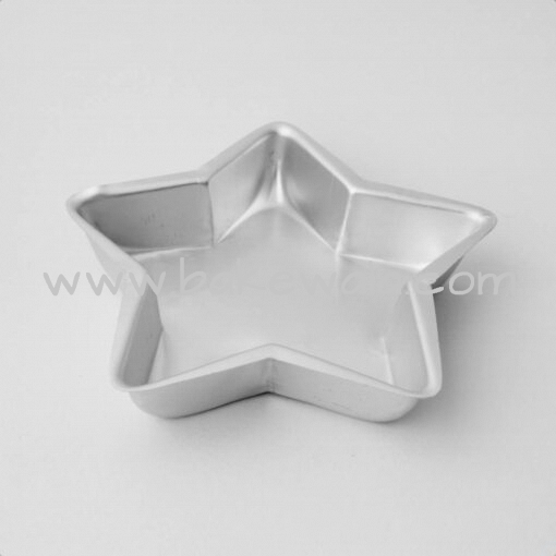 Aluminium Cake Tin Mold - Star Shape - Size 1 - Small Mould - 6.75 inches