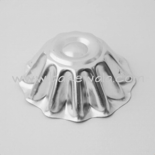 Aluminium Cake Tin Mold - Border Flan - Size 2 - Dia - 4.3 inches - Small Mould