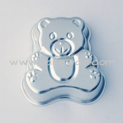 Aluminium Cake Tin Mold - Standing Teddy Bear - Medium