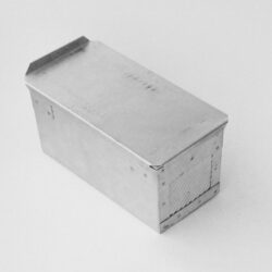 Heavy Duty Handcrafted Non-Anodised Bread Loaf Aluminium Tin with Lid - 20cm X 9 Cm