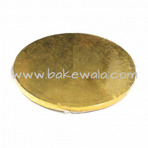 Cake Base or Drum - Round - 10 inches - Gold - Set of 2