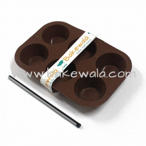 Silicone Cupcake or Muffin Tray or Chocolate Cups - 6 Cups