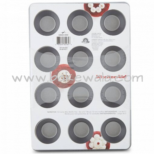 KitchenAid - 12 Cavity Mini Muffin Pan - Set Of 2