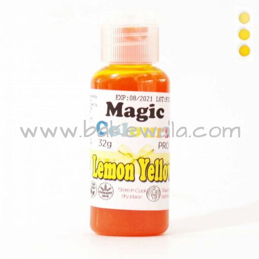 Icing or Gel Color - Magic Colours Pro Gel - Lemon Yellow - 32g