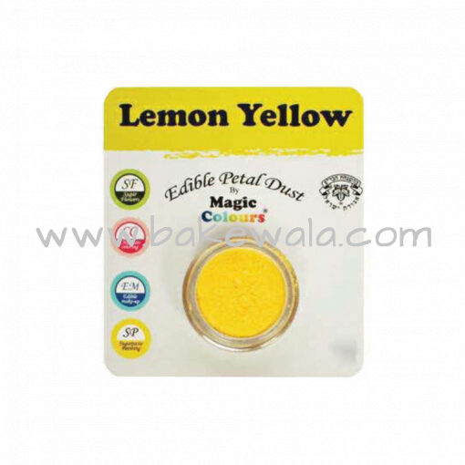 Magic Colours - Edible Petal Dust - Lemon Yellow - 8 ml