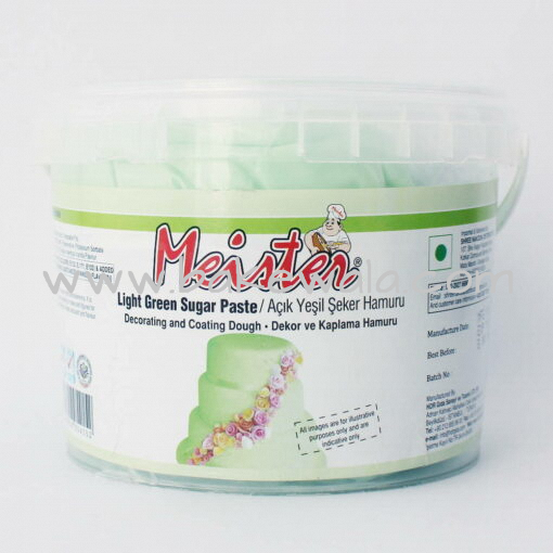 Meister Sugar Paste or Fondant - Light Green - 1kg