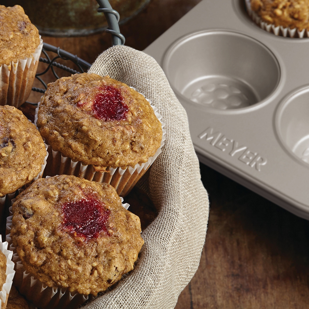 Deep muffin tins top