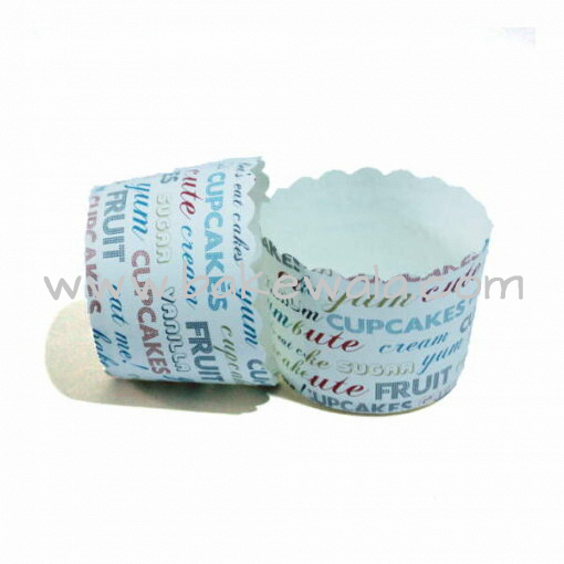 Muffin Paper Cups - Fun Text 13.5 - 30 pieces