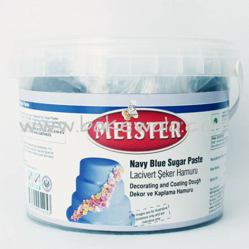 Meister Sugar Paste or Fondant - Navy Blue - 1kg