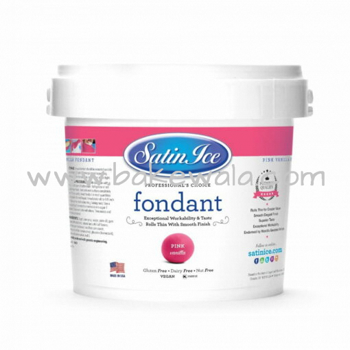 Satin Ice Pink Vanilla Fondant 2.5 kg