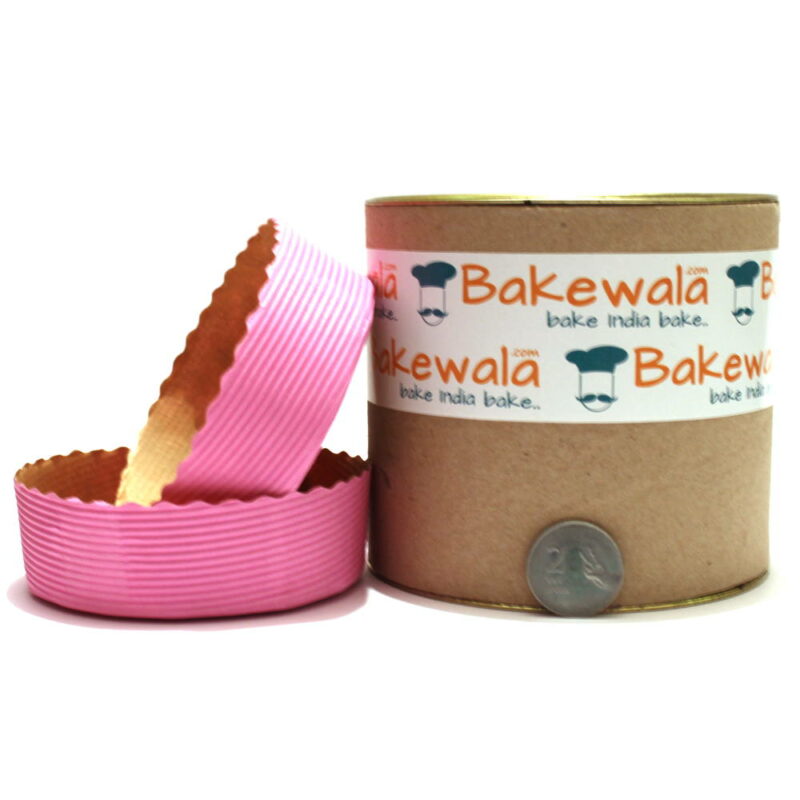 Novacart Cake Baking Paper Moulds - Pastel Pink - 12 Pieces