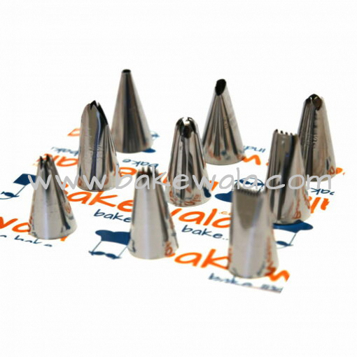 Piping Nozzles Tips - 9 pieces