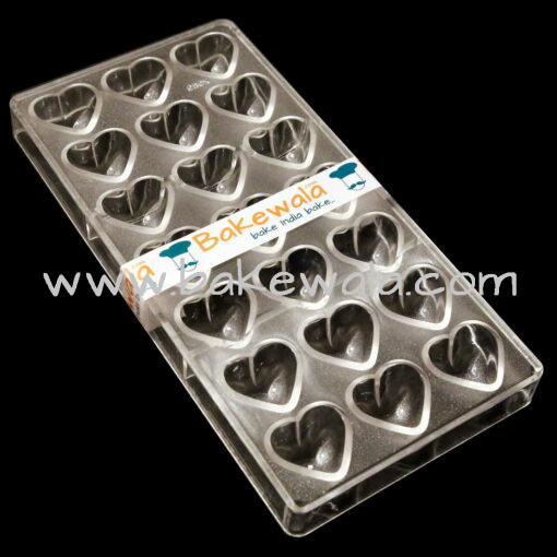 Polycarbonate Chocolate Mould - Design SD2089 - Heart