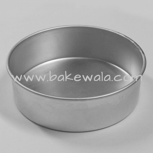 Aluminium Cake Tin Mold - Heavy Duty - Round Shape - Size 3 - 8 Inch