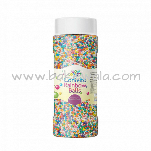 Wow Confett Confeito Rainbow Balls or Sprinkles - 75g