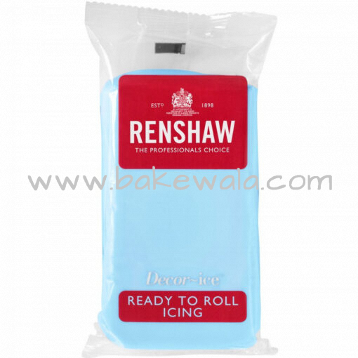 Renshaw Ready to Roll Fondant Icing - Baby Blue - 250 gms