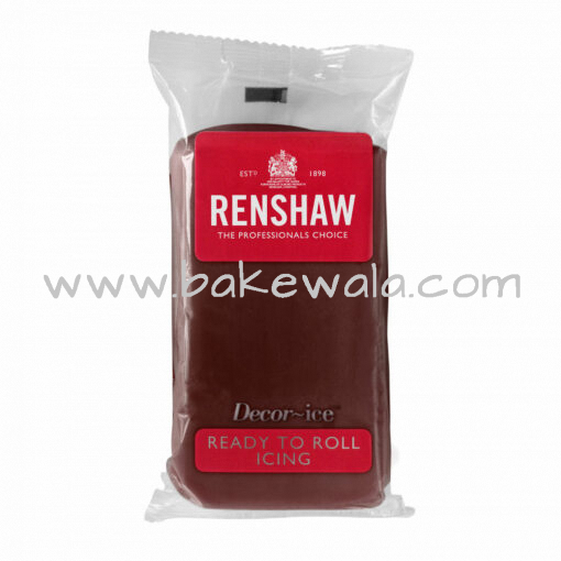 Renshaw Ready to Roll Fondant Icing - Chocolate - 250 gms