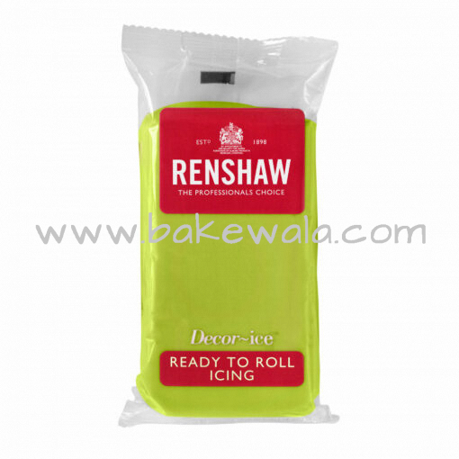 Renshaw Ready to Roll Fondant Icing - Lime Green - 250 gms