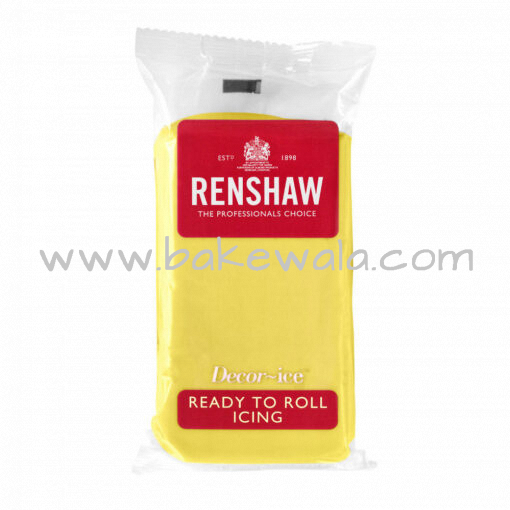 Renshaw Ready to Roll Fondant Icing - Pastel Yellow - 250 gms