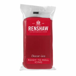 Renshaw Ready to Roll Fondant Icing - Ruby Red - 250 gms