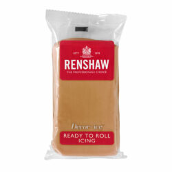 Renshaw Ready to Roll Fondant Icing - Teddy Bear Brown - 250 gms