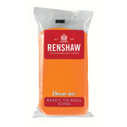 Renshaw Ready to Roll Fondant Icing - Tiger Orange - 250 gms