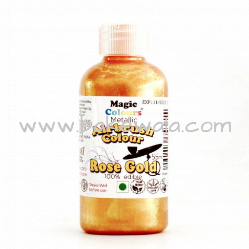 Magic Colours - Metallic Airbrush Colour - Rose Gold- 55ml