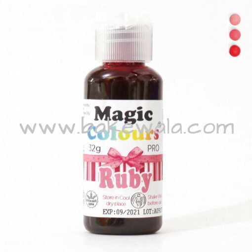 Icing or Gel Color - Magic Colours Pro Gel - Ruby- 32g