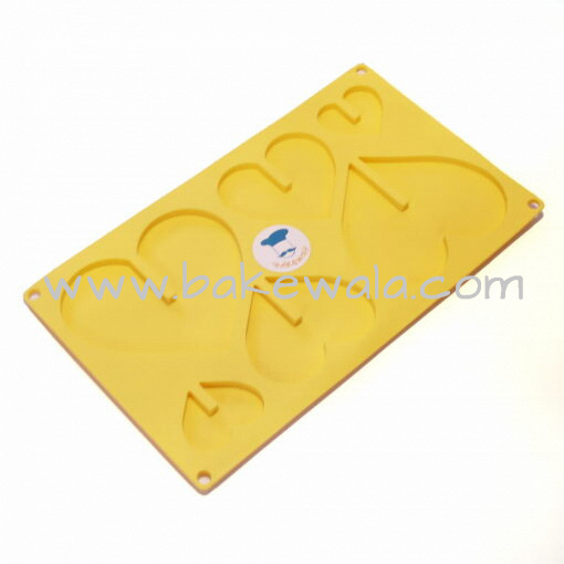 Silicon Chocolate Mould - 3D Heart Shape