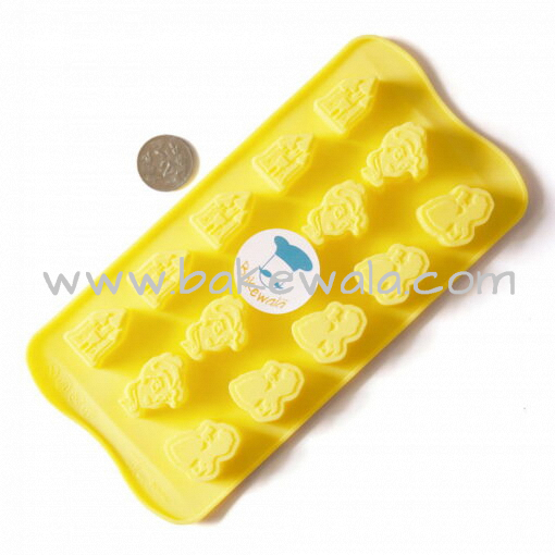 Silicon Chocolate Mould - Beauty and the Beast theme