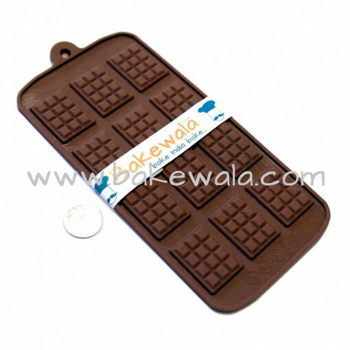 Silicon Chocolate Garnish Mould - Chocolate Bar