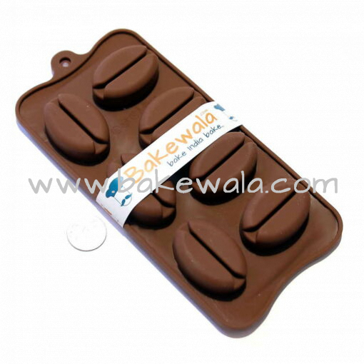 Silicon Chocolate Mould - Coffee Bean shape