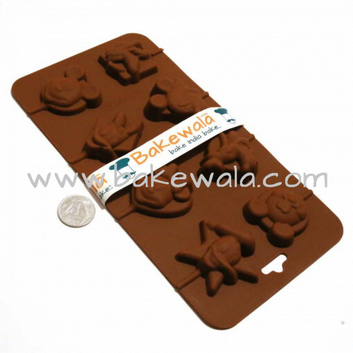 Silicon Chocolate Mould  - Disney Characters Lollipop Candy