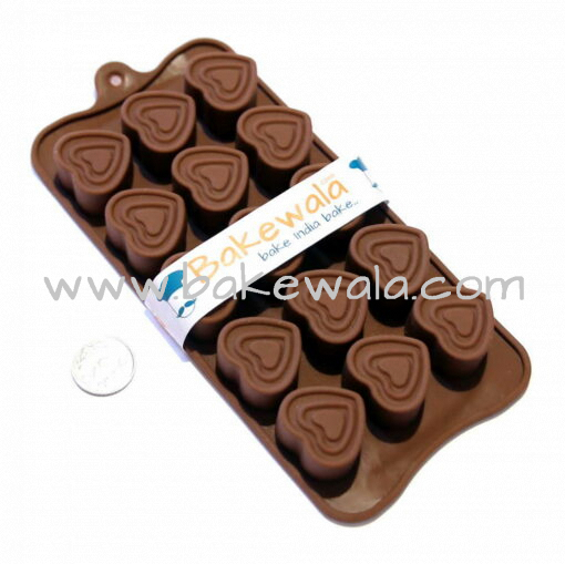 Silicon Chocolate Mould - Heart to Heart