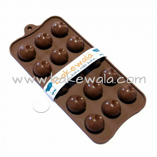 Silicon Chocolate Mould - Round with pit