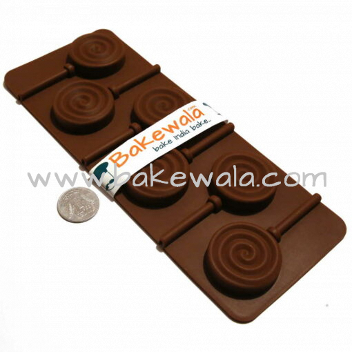 Silicon Chocolate Mould  - Swirl Lollipop Candy