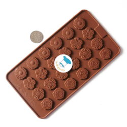 Silicone Chocolate Garnish Mould - Assorted Flower Shapes