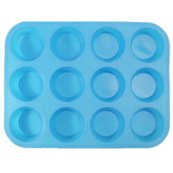 Silicone Cupcake Mould Tray - 12 cups