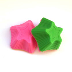 Silicone Cupcake Moulds 6 Cups - Star Shape