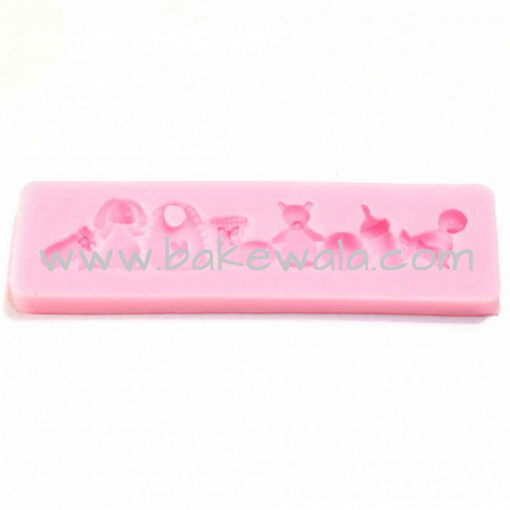 Silicone Fondant Mould-Baby Shower Set