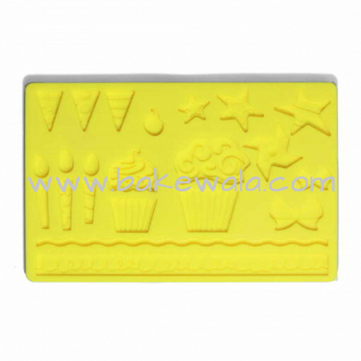 Silicone Fondant Mould - Kids' Party