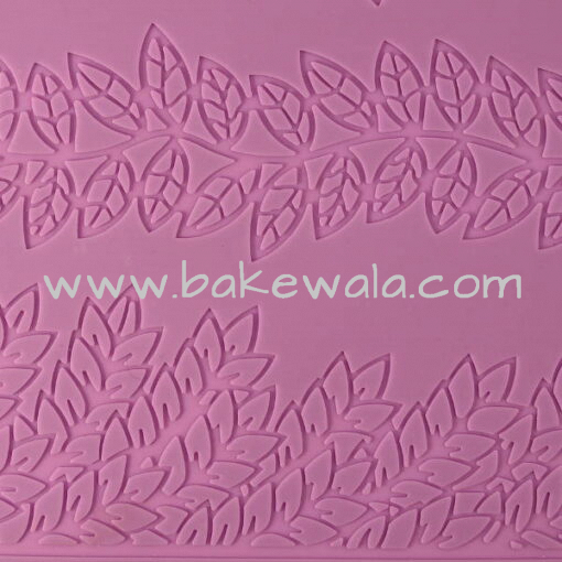Silicone Lace Fondant Mat - Leaf pattern