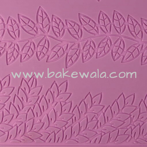 Silicone Lace Fondant Mat - Leaf pattern