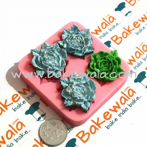 Silicone Mould - 4 Roses