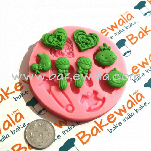 Silicone Mould - Baby Rattles and Toys