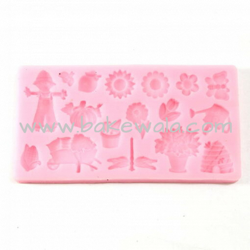 Silicone Mould - Garden theme