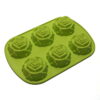 Silicone Mould Tray - Rose Shape 6 cup tray