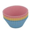 Silicone Round Cupcake Mould Diameter 70 mm Medium 6pcs set