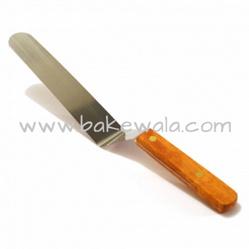 Spatula or Palette Knife-Angled 8 inches Wooden Handle